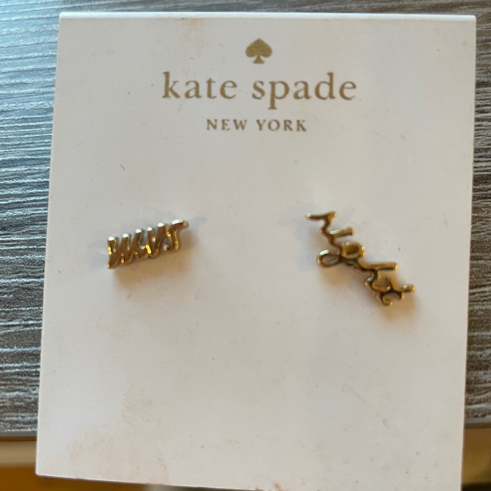 Kate Spade Mrs. Right earrings